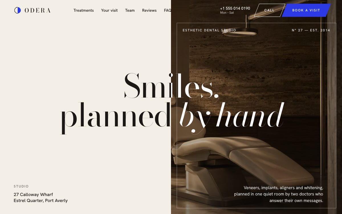 Odera home page
