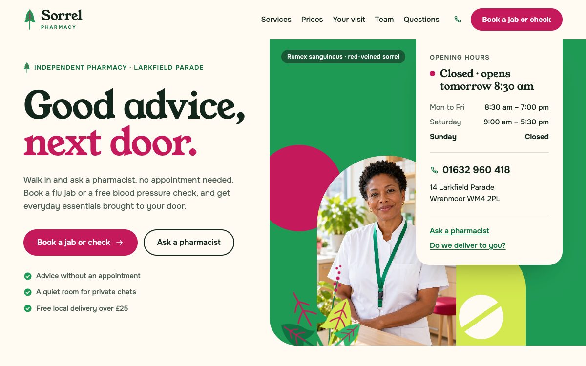 Sorrel home page